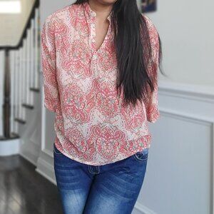 Summer Casual 3/4 Kurta with sleeves blouse sz:8